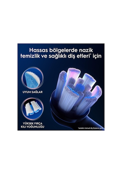 Oral-b İo Gentle Care Siyah Diş Fırçası Yedek Başlığı 4 Adet 63459149