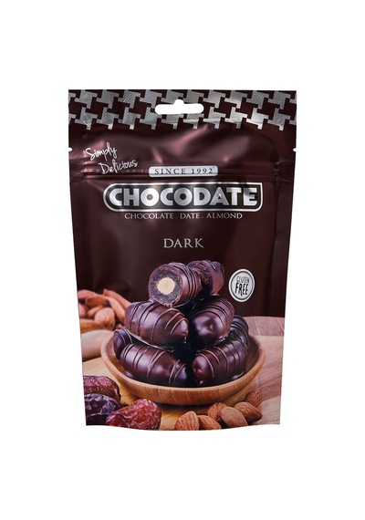 4 Adet Chocodate Bitter Çikolata Kaplı Bademli Hurma 100 G