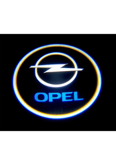 Opel Pilli Yapıştırmalı Kapı Altı Led Hayalet Logo 2 Adet