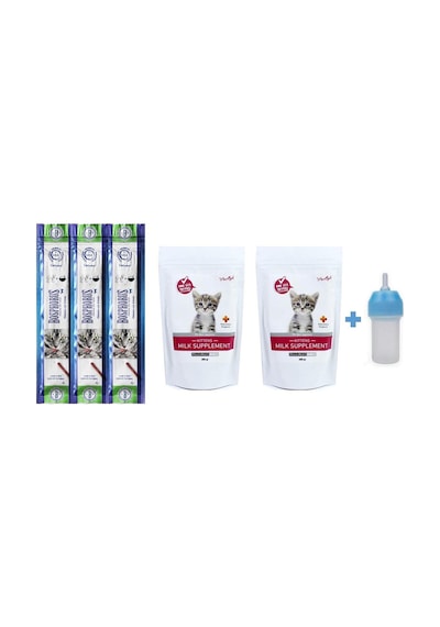 Yavru Kedi Süt Tozu 2 Adet + Biberon 60 ML + Bosphorus Stick Ödül