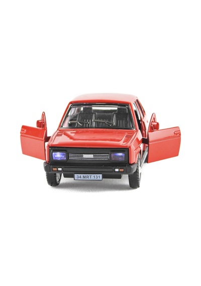 Metal Hacı Murat 131 Işıklı Sesli Çek Bırak Kırmızı 12 Cm