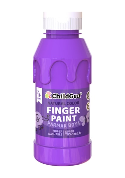 Childgen Süper Yıkanabilir Parmak Boya 350ml - Mor