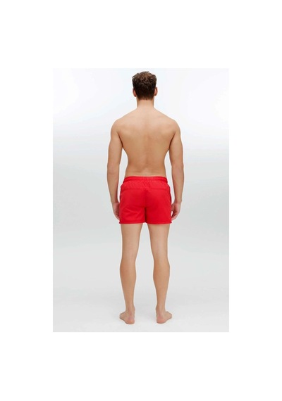 U.S. Polo Assn. Erkek Kırmızı Orta Boy Deniz Şortu 22006 Kırmızı