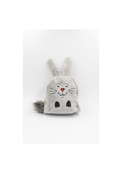 Chantaky 039 3000  Peluş Tavşan Çocuk Sırt Çantası Gri