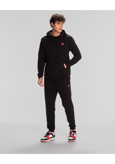 Kappa Authentic Space Jump Hoodie Erkek Siyah Regular Hoodie