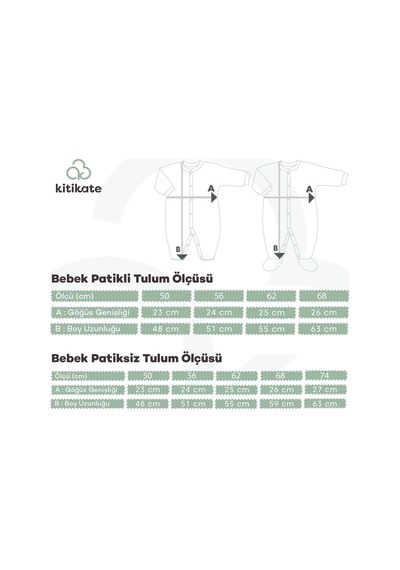 Kitikate Organik New Basic Fermuarlı Tulum Ekru Ekru