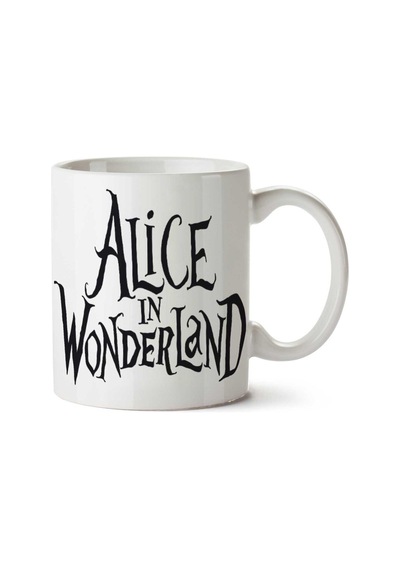 Alice İn Wonderland İki Tarafı Baskılı Kupa Bardak Çok Renkli