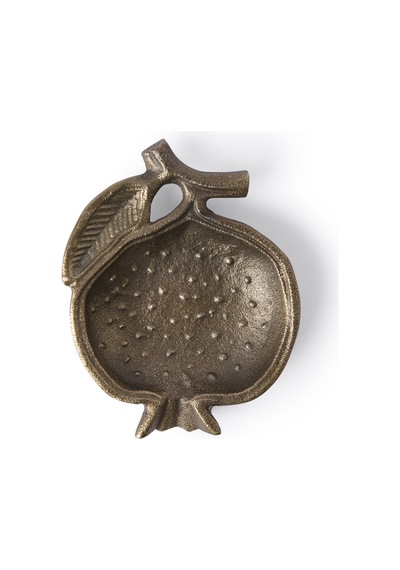 Yargıcı Nar Formlu Metal Dekoratif Kase 14x11x2 Cm 26knha1034c St