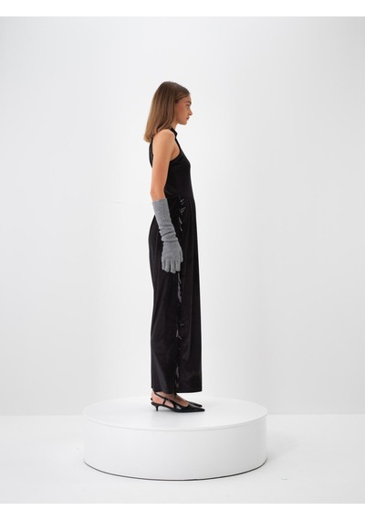 Xint Siyah Oversize Kadife Elbise 286223
