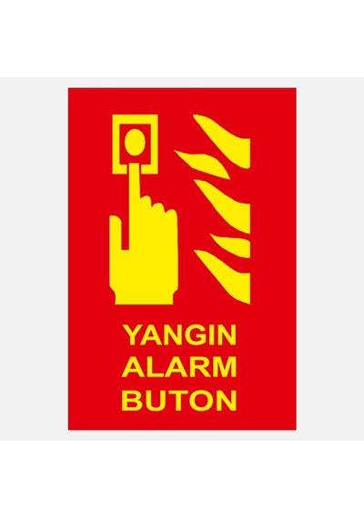 Ekstrafix Yf070 12x25 Fosforlu Yangın Alarm Butonu