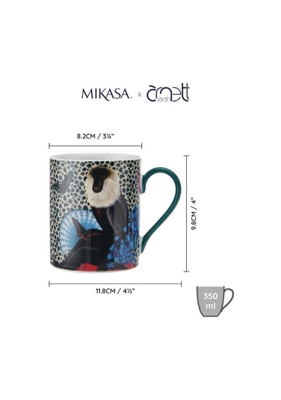 Mikasa Sarah Arnett Porselen 300 Ml Kupa Maymun Çok Renkli
