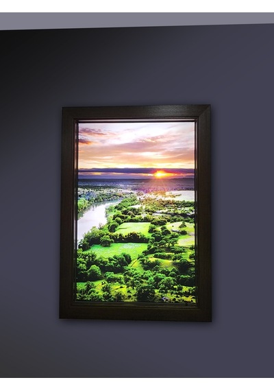 Manzaralı Led Aydınlatmalı Sanal Pencere