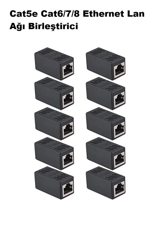 Yeni Nesil Pense + Ez Rj45 Delikli 100 Lü + Ethernet İnternet Cat5e 6/7/8 Ethernet Birleştirici 10 Adet + 100 Adet Cover Kılıf