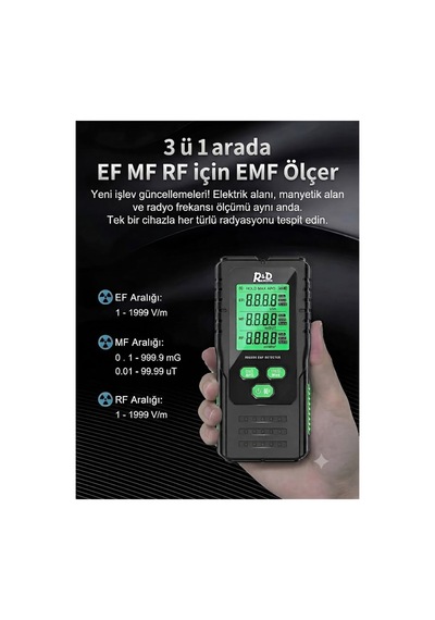 Elektriksel Yoğunluk- Manyetiksel Yoğunluk - Radyasyon Dedektörü