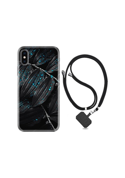 Apple Uyumlu iPhone XS Max Kılıf Boyun Askılı Foid Green 1643