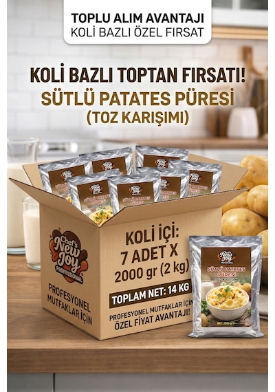 Sütlü Patates Püresi 2000 G X 7 Adet - 1 Koli Koli Bazlı Avantaj Paketi
