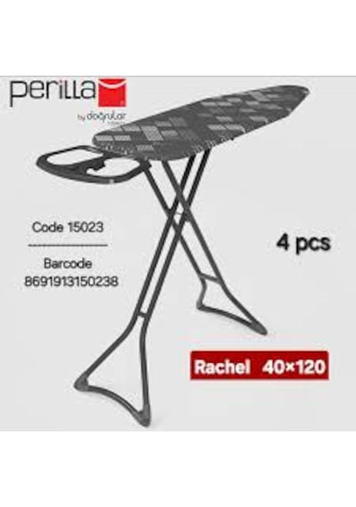 Perilla Rachel Ütü Masası 15023 Buhar Geçirgen Sac Tabla & Isıya Dayanıklı Kumaş Çok Renkli