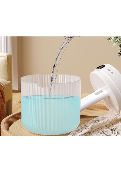 Alpera Home - Hava Nemlendirici 2000ml Su Haznesi - 7 Farklı Işık - Beyaz Renk - Aroma li