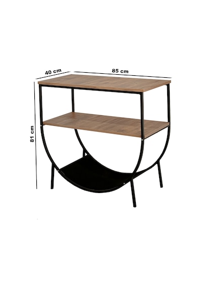 Metal Dresuar Raf Salon Konsol Mobilya 5163 Siyah