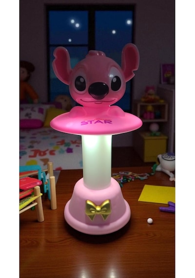 Stitch Kafa Sallayan Gece Lambası Boyut: 18 Cm Çok Renkli