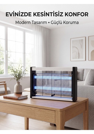 Kapalı Alanlar İçin Elektrikli Uv Sinek Öldürücü Lamba Çift Işıklı
