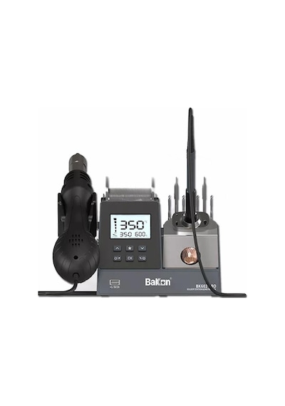 Bakon Bk602 Pro İntelligent Isı Ayarlı 2 İn 1 Havya İstasyonu