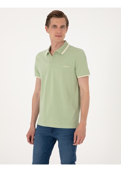 Pierre Cardin Erkek Açık Haki Tişört 50302625-vr183 Açık Haki