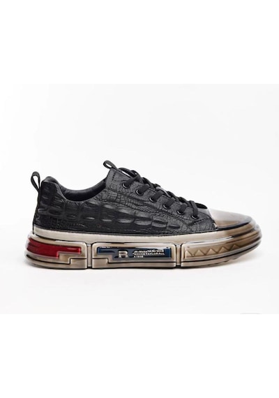 Marcomen 18219 Casual Erkek Deri Sneaker Ayakkabı Siyah