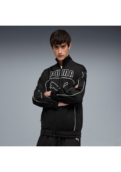 Future.puma.archıve Unısex Geniş Kesim Track Ceket 632082 01 Siyah