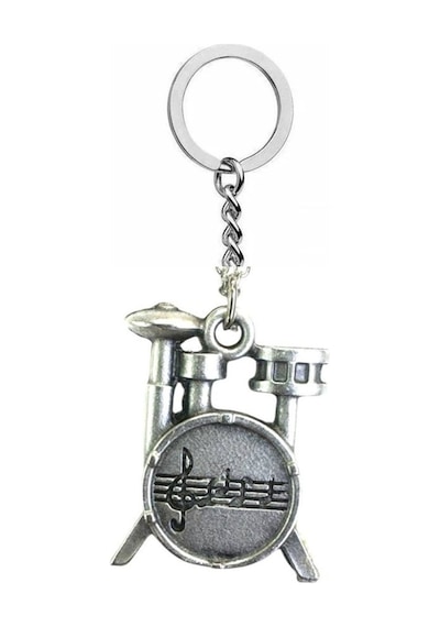 Drummer S Beat Unisex Notalı Bateri Figürlü Anahtarlık