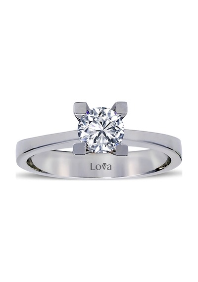 Lova E Renk 0,70 Karat Pırlanta Tektaş Yüzük - Hrd - 1050019