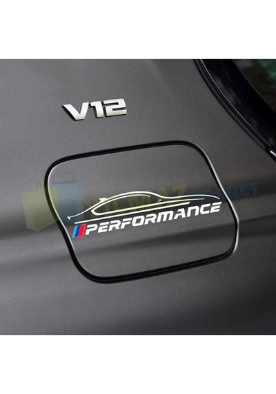 Bmw M Logo Performance Depo Kapağı Oto Sticker Yapıştırma Etiket