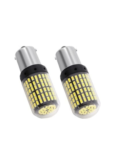 P21w 1156 Ba15s 93 Tek Duy Geri Vites Ledi 144 Ledli Ultra Güçlü Beyaz Işık
