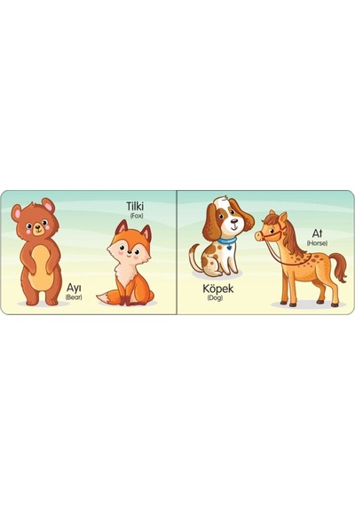 Ilk Kitaplarım Türkçe / Ingilizce Temel Kelimeler 6'lı Set 10,5x15cm