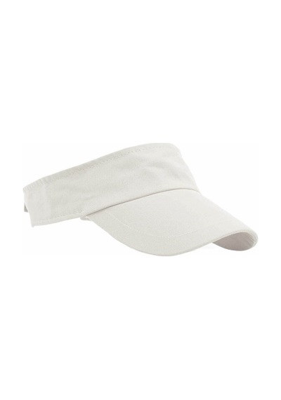 Şapkadan Unisex Uv Koruyucu Vizör Kasket Siperlik Tenis Şapka Beyaz