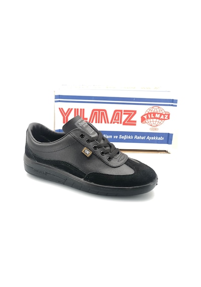 Yılmaz Mekap %100 Hakiki Deri Unisex İş Ve Spor Ayakkabı Siyah