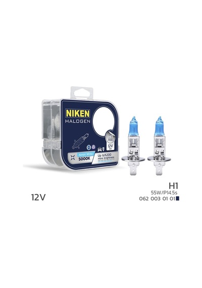 Niken 12v H1 55w Beyaz Işık Ampul P14.5s 5000k - Ekolmaks