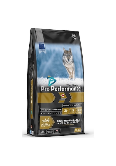 Pro Performance Kuzu Etli Orta ve Büyük Irk Yetişkin Köpek Maması 12 KG