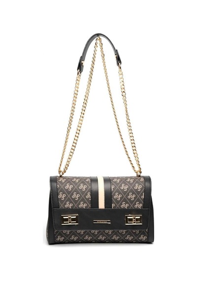 Silver Polo Sp1139 Kadın Çapraz Çanta Monogram Füme-siyah