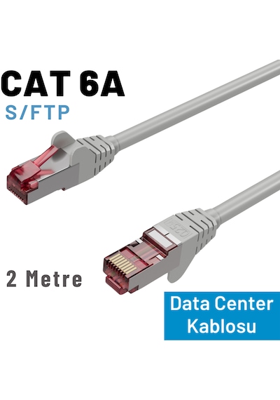 Irenıs 2 Mt Gri Cat 6a S/ftp Ethernet Data Center Patch Kablo