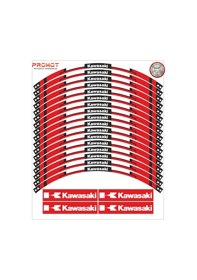 Motosiklet Jant Şeridi Kawasaki Uyumlu 3 Nötr