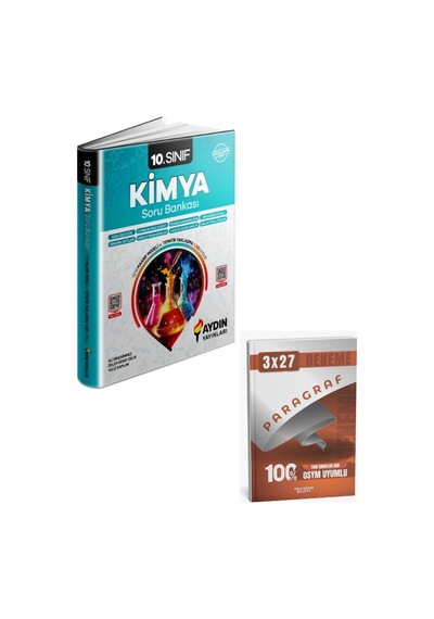 Aydın 2027 10. Sınıf Kimya Konu Özetli Soru Bankası+ Anla Kazan Paragraf