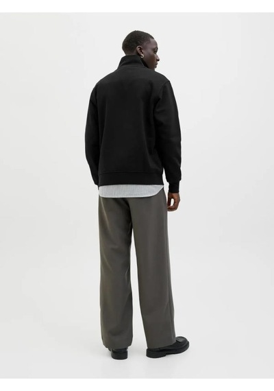 Jack & Jones 12278793 Jjesoho Sweat Qat Zıp Moonbeam Erkek Sweatshirt Bej