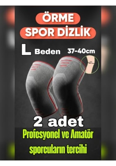 Tr L Beden 2 Li Set 3d Örme Sporcu Dizlik Hassasiyet Azaltıcı, Diz Koruyucu Nefes Alabilir, Kompresyon Destekli,