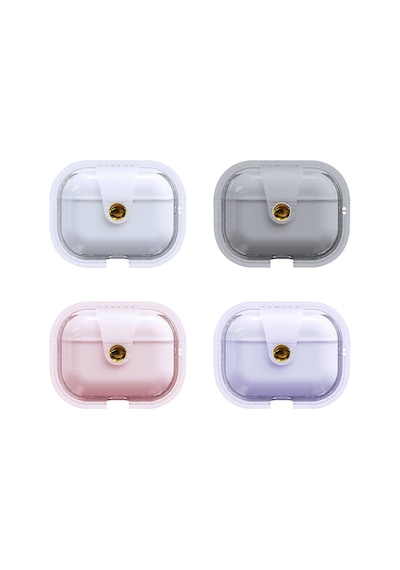 Apple Uyumlu AirPods Pro Zore Airbag 33 Darbelere Karşı Dayanıklı Magnetik Kılıf-şeffaf