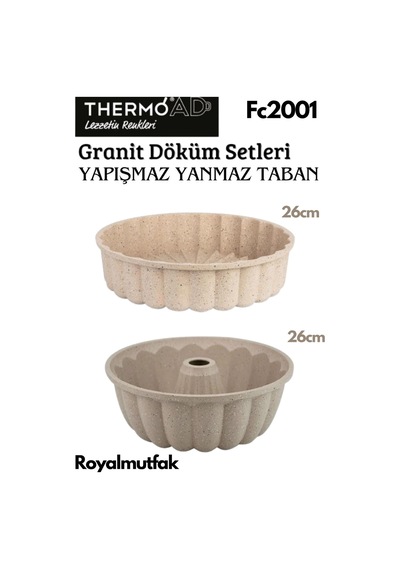 Thermoad 2'li Vizon Set Tart Kalıbı-kek Kalıbı Vizon