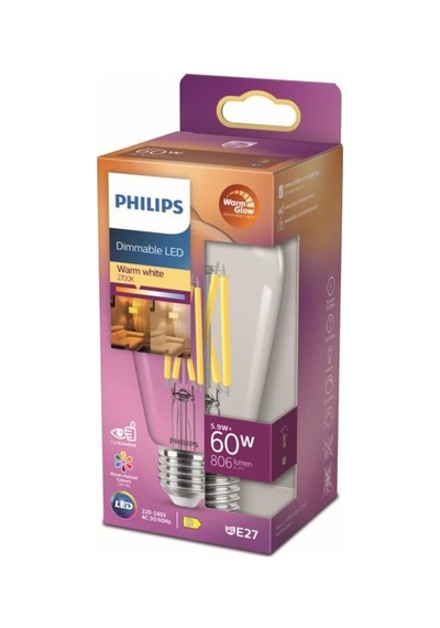 Philips Led Classic 60w St64 E27 Kısılabilir Ampul Wgd90 Sku: Smg8690010151223 Açık Kahverengi