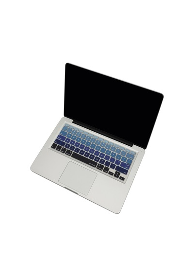 Apple Uyumlu MacBook Air Pro Klavye Koruyucu Us-abd İngilizce Ombre Eski Usb'li Model 2008-2017 İle Lacivert Mavi
