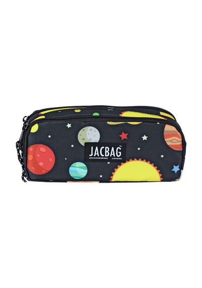 Jacbag Trıple Pouch-üç Bölmeli Kalem Kutusu Triple Pouch-galaksi renkli