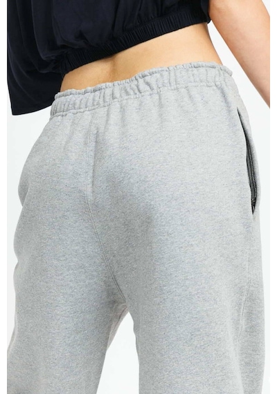 Nike Solo Swoosh Fleece Pant Pamuklu Şardonlu Bol Kesim Yüksek Bel Kadın Eşofman Altı Gri